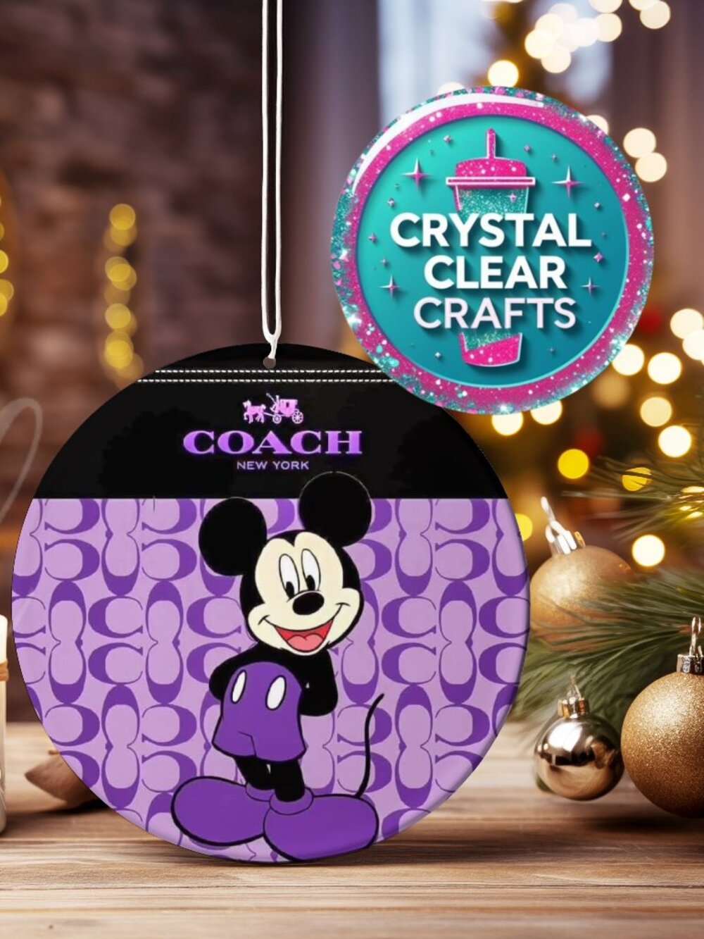 Coach Mickey Mouse Ornament SALE 3 For $19